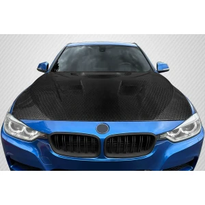 2012-2018 BMW 3 Series Eros Version 1 Carbon Fiber Hood - image 1