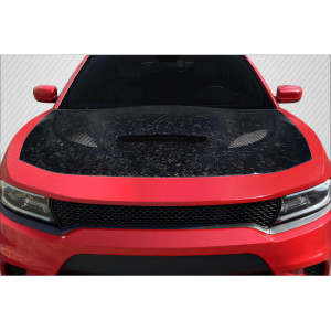 2015-2023 Dodge Charger Carbon Creations AeroForge Dritech Hellcat Look Hood - 1 Piece - image 1