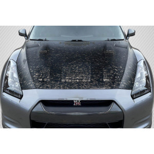 2009-2016 Nissan GT-R R35 AeroForge GT2 Hood - 1 Piece - image 1