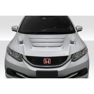 2012-2015 Honda Civic 4DR Kina Hood - 1 Piece - image 1