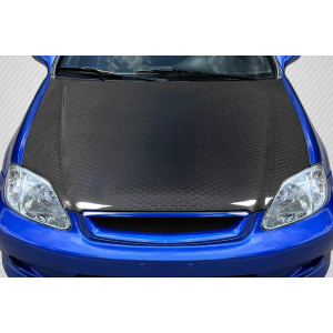 1999-2000 Honda Civic Geo6ix Dritech OEM Look Hood - 1 Piece - image 1