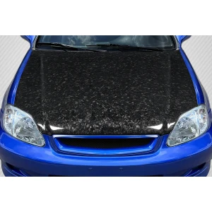 1999-2000 Honda Civic AeroForge Dritech OEM Look Hood - 1 Piece (S) - image 1