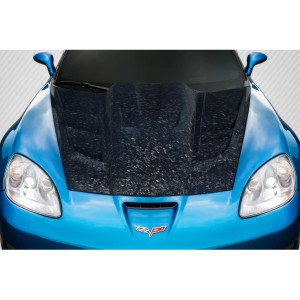 2005-2013 Chevrolet Corvette C6 Carbon Creations AeroForge Dritech ZR Edition 2 Hood - 1 Piece - image 1