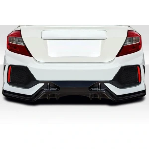 2012-2015 Honda Civic FK8 Style Rear Bumper - 1 Piece - image 1