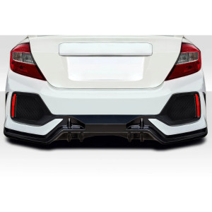 2012-2015 Honda Civic 4DR Duraflex FK8 Type R Look Rear Bumper - 1 Piece - image 1