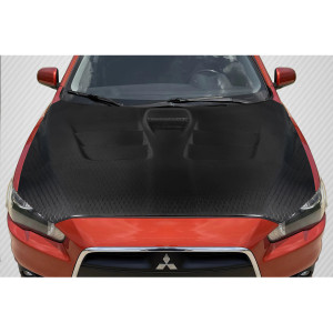 2008-2017 Mitsubishi Lancer / Lancer Evolution 10 Lancer Carbon Creations Geo6ix Dritech GT Concept Hood - 1 Piece - image 1