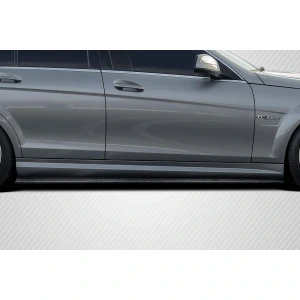 2008-2014 Mercedes Benz C Class W204 Radian Side Skirt Rocker Panel Splitters - 2 Pieces - image 1