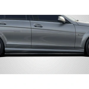 2008-2014 Mercedes Benz C Class W204 Radian Side Skirt Rocker Panel Splitters - 2 Pieces - image 1