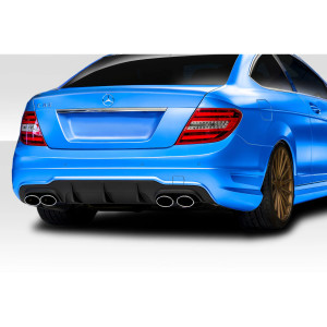 2012-2014 Mercedes C Class / C63 W204 C63 Look Rear Diffuser - 1 Piece ( For AMG Bumper only) (S) - image 1
