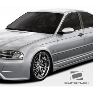 1999-2005 BMW 3 Series E46 4DR I-Design Wide Body Front Fender Flares - 2 Piece - image 1