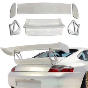 FRP GT3 RS V2 Narrow Body Decklid Engine Lid Wing (rear) > Porsche 911 (996) 1999-2004 - image 1