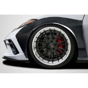 2020-2025 Chevrolet Corvette C8 Carbon Creations Gran Veloce Wide Body Front Fender Flares - 4 Pieces - image 1