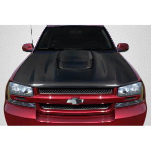 2002-2008 Chevrolet Trailblazer Carbon Creations ZR1 V2 Look Hood - 1 Piece - image 1