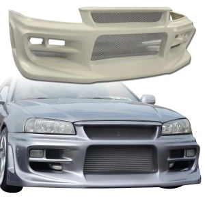 FRP JU Front Bumper > Nissan Skyline (R34) GTR 1999-2002 - image 1