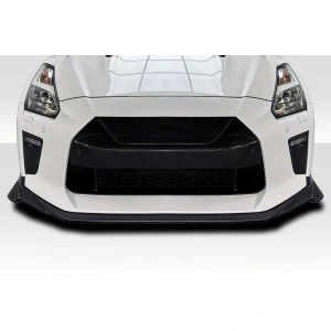 2017-2021 Nissan GT-R R35 Vantix Front Lip Spoiler Air Dam - 1 Piece ( for use with OEM Front Bumper ) - image 1