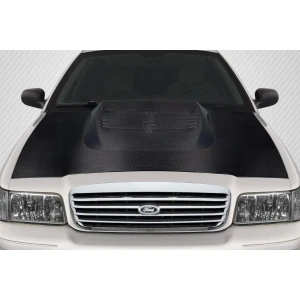 1998-2011 Ford Crown Victoria GT500 Look Carbon Fiber Hood - image 1
