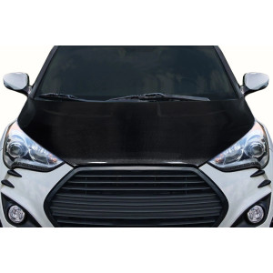 2012-2017 Hyundai Veloster Carbon Creations OEM Look Hood - 1 Piece - image 1
