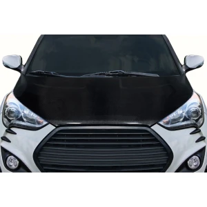 2012-2017 Hyundai Veloster OEM Look Carbon Fiber Hood - image 1