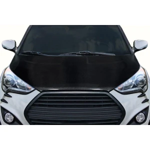 2012-2017 Hyundai Veloster OEM Look Carbon Fiber Hood - image 1