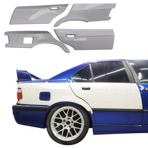 ModeloDrive FRP FIT Wide Body Fender Flares (rear) > BMW 318i, 323i, 325i, 328i (E36) 1992-1998 > 4dr - image 1