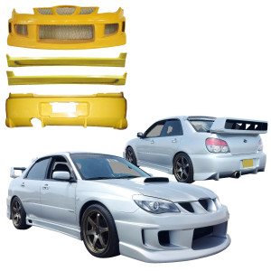ModeloDrive FRP CSPE Body Kit 4pc > Subaru Impreza WRX 2006-2007 > 4dr Sedan - image 1