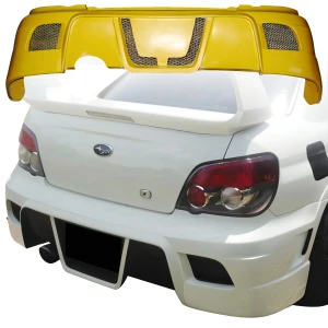FRP GK Rear Bumper > Subaru Impreza WRX 2004-2007 > 4dr Sedan - image 1