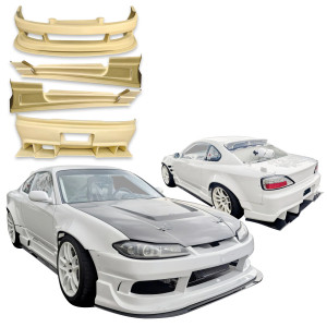 ModeloDrive FRP ORI RAC Body Kit w Splitters 8pc > Nissan Silvia (S15) 1999-2004 - image 1