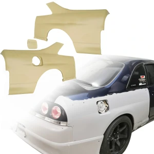 FRP OER GTR Conversion Fenders (rear) > Nissan Skyline (R33) GTS 1993-1998 > 2dr Coupe - image 1