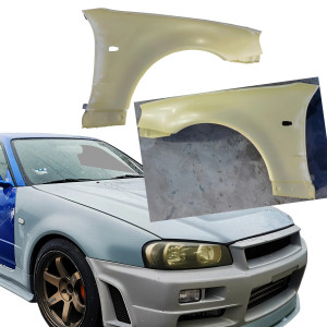 ModeloDrive FRP OER GTR Fenders (front) > Nissan Skyline (R34) GTR 1999-2004 > 2dr Coupe - image 1