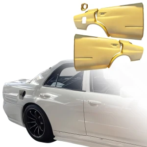 FRP GTR Conversion Fenders (rear) > Nissan Skyline (R34) GT-T 1999-2004 > 4dr Sedan - image 1