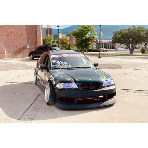 BMW E46 3 Series 2DR 4DR 1999-2005 ISB Style 1 Piece Polyurethane Front Bumper - image 1