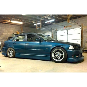 BMW E46 3 Series 2DR 4DR 1999-2005 ISB Style 2 Piece Polyurethane Side Skirts - image 1