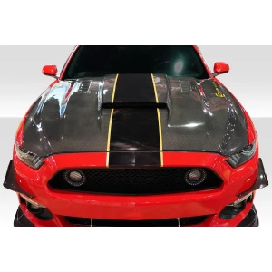 2015-2017 Ford Mustang CVX Carbon Fiber Hood - image 1