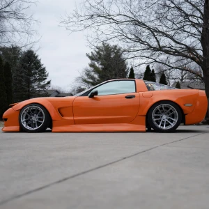 Chevrolet Corvette C5 1997-2004 Kyouki Style 2 Piece Polyurethane Side Skirts - image 1
