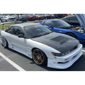 Nissan 240SX S13 Silvia Coupe 1989-1994 Racing Style 4 Piece Polyurethane Full Body Kit - image 1