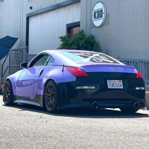 Nissan 350Z 2003-2008 VTX Style 1 Piece Polyurethane Rear Bumper - image 1