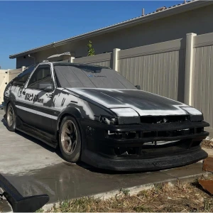 Toyota Corolla 1983-1987 AE86 Blood Style 1 Piece Polyurethane Front Bumper - image 1