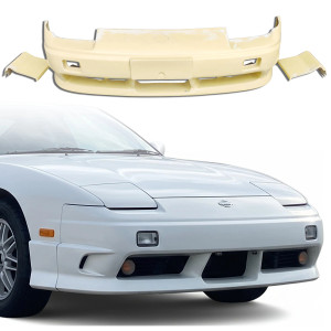 ModeloDrive FRP Type-X OR Front Bumper 3pc > Nissan 240SX 1989-1994 - image 1