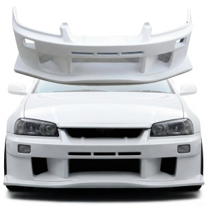 FRP URA GT Front Bumper > Nissan Skyline (R34) GTT 1999-2004 > 4dr Sedan - image 1