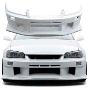 FRP URA GT Front Bumper > Nissan Skyline (R34) GTT 1999-2004 > 4dr Sedan - image 1