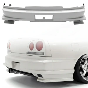 FRP URA GT Rear Bumper > Nissan Skyline (R34) GT-T 1999-2004 > 4dr Sedan - image 1