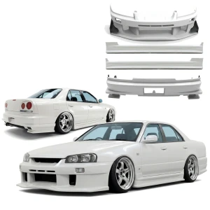 FRP URA GT Body Kit 6pc > Nissan Skyline (R34) GT-T 1999-2004 > 4dr Sedan - image 1