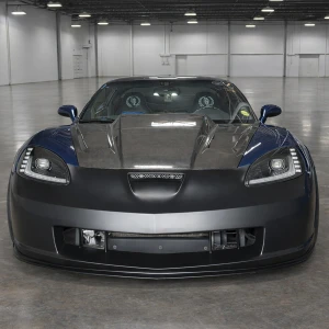 Chevrolet Corvette C6 2006-2013 C6R Style 1 Piece Polyurethane Front Bumper - image 1