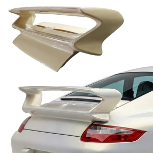 FRP GT3 Upper Decklid Engine Lid Wing > Porsche 911 (997) 2005-2012 - image 1