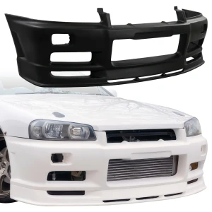 FRP URA TR Front Bumper > Nissan Skyline (R34) GT-T 1999-2002 > 2/4dr - image 1