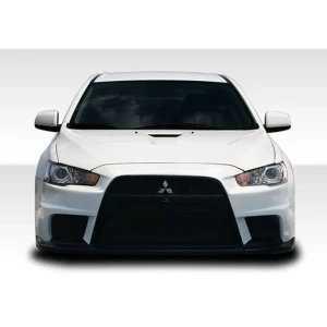 2008-2017 Mitsubishi Lancer Evo X Look Front Bumper - 1 Piece - image 1