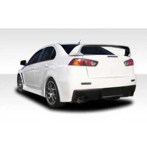 2008-2017 Mitsubishi Lancer Duraflex Evo X Look Rear Bumper - 1 Piece - image 1 2008-2017 Mitsubishi Lancer Duraflex Evo X Look Rear Bumper - 1 Piece - image 1
