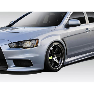 2008-2017 Mitsubishi Lancer Duraflex Evo X V3 Fenders - 2 Piece - image 1