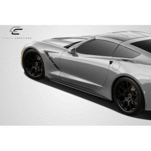 2014-2019 Chevrolet Corvette C7 Carbon Creations GT Concept Side Splitters - 2 Piece - image 1