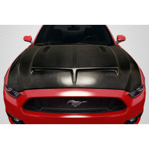 2015-2017 Ford Mustang Carbon Creations GT500 Hood - 1 Piece - image 1